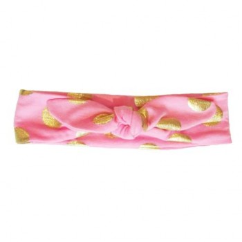 Bandeau de Tête 3-13m - Rose Pois Or - Baby Wisp