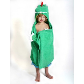 Drap De Bain Avec Capuche - Devin Dinosaur - Zoocchini