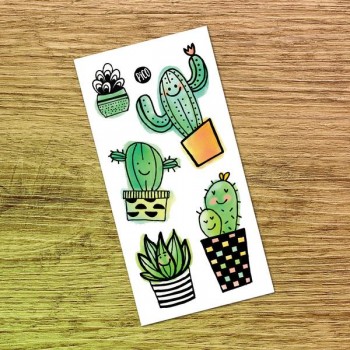 Tatouage Temporaire - Les Cactus - Pico