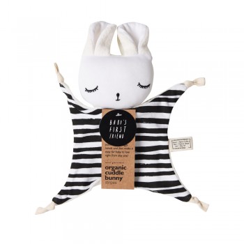 Doudou Coton Biologique - Lapin Stipes - Wee Gallery