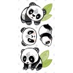 Tatouage Temporaire - Les Pandas Sympas - Pico