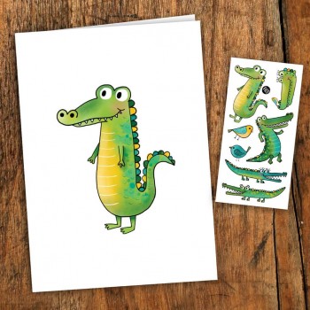 Carte De Souhait - Crocodile - Pico