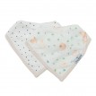 Bavette Bandana 2/pqt - Lapins - Loulou Lollipop