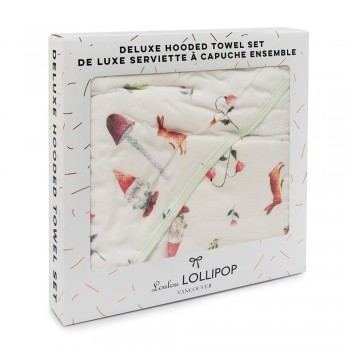 Ensemble Serviette A Capuchon Deluxe - Gnomes - Loulou Lollipop