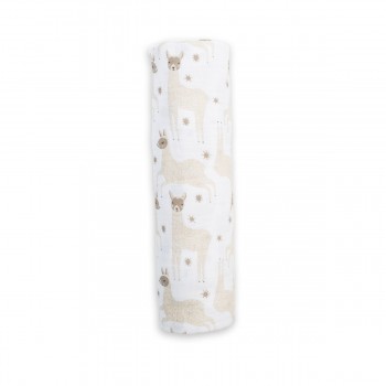 Couverture en Mousseline de Coton - Lama - Lulujo