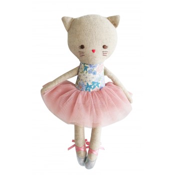 Peluche Odette La Ballerine Chat Bleu 25cm