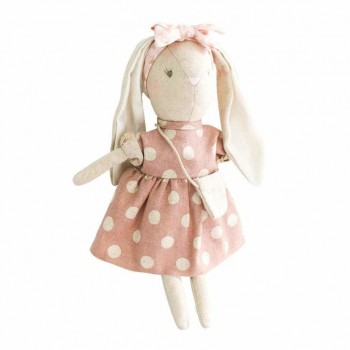 Peluche Mini Sofia La Lapine Mauve 27cm