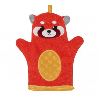Mitaine de Bain - Panda Rouge - Zoocchini