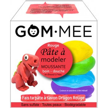 Pâte à Modeler Moussante - Dragon Rouge - Gommee