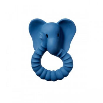 Jouet de Dentiton en Caoutchouc Naturel - éléphant bleu - Natruba