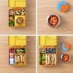 Boîte Bento Isolée pour Aliments avec Thermos - Jaune - Omie Box