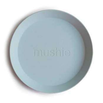 Assiette 2/pqt - Bleu Poudre - Mushie & Co