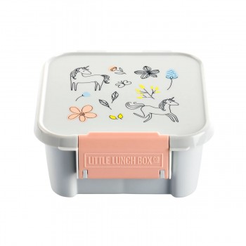 Bento 2 Compartiments - Licornes Au Printemps - Little Lunch Box