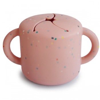 Gobelet À Collation - Powder Pink Confetti - Mushie & Co