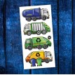 Tatouages Temporaires - Camions Recyclages - Pico