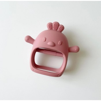 Manchon De Dentition-petit Poulet-vieux Rose - Jululu