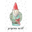 Carte de Souhaits 5x7 Po - Joyeux Noël - Glibert - Stéphanie Renière