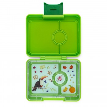 Yumbox Mini Snack 3 Compartiments - Lime Vert - Toucan