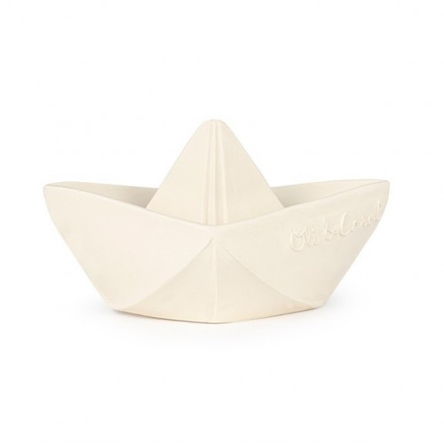 Jouet De Bain - Bateau Origami Blanc - Oli & Carol