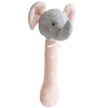 Hochet Bébé éléphant Rose Pale