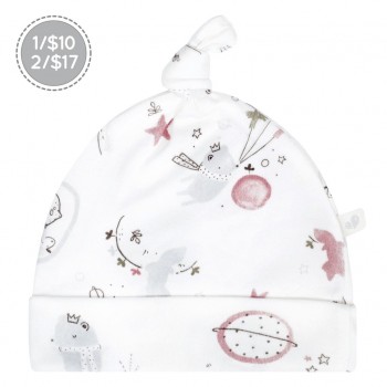 Bonnet à Noeud Bambou 1-3M - Ourson Prince - Perlimpinpin