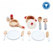 Set de Service Blanc en Bois - Hape