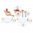 Set de Service Blanc en Bois - Hape