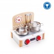 Cuisinière/barbecue 2 En 1 Blanche - Hape