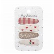 Pinces En Tissu- Fleurs Sauvages- 4/pqt- Rockahula