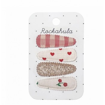 Pinces En Tissu- Fleurs Sauvages- 4/pqt- Rockahula
