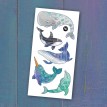 Tatouage Temporaire - Les Douces Baleines - Pico