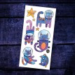 Tatouage Temporaire - Les Chats de L'espace - Pico