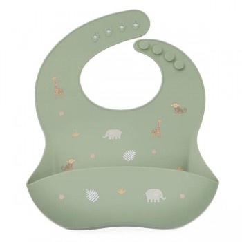 Bavoir Silicone - Safari - Nouka