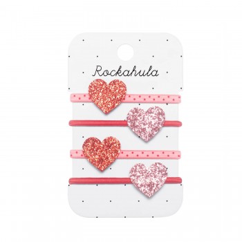 Élastiques 4/pqt - Love Heart - Rockahula
