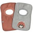 Bavoir Ratine 2/pqt - Panda Roux - Perlimpinpin