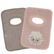 Bavoir Ratine 2/pqt - Mouton- Perlimpinpin