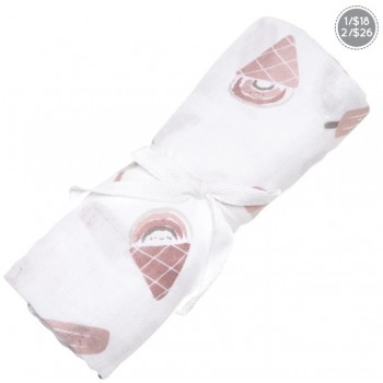 Couverture Mousseline Coton - Creme Glacée - Perlimpinpin