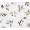 Couverture Mousseline Coton - Feuilles- Perlimpinpin