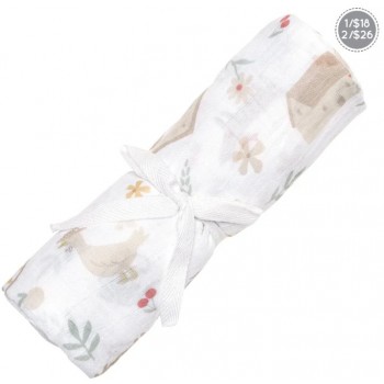 Couverture Mousseline Coton - Picnic- Perlimpinpin