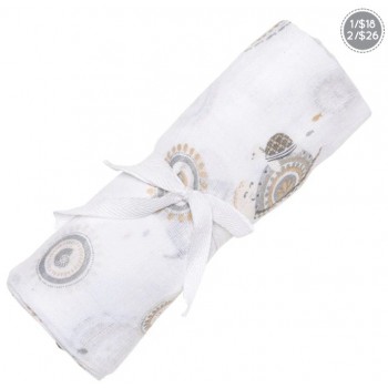 Couverture Mousseline Coton- Tortues- Perlimpinpin