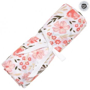 Couverture Mousseline Coton - Rachel Lyon- Fleurs- Perlimpinpin