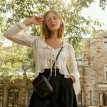 Sac à Bandoulière en Cuir Vegan - Le Izzy - Noir - Lambert