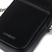 Sac à Bandoulière en Cuir Vegan - Le Izzy - Noir - Lambert