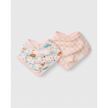 Bavette Bandana 2/pqt - Sun-kissed - Loulou Lollipop