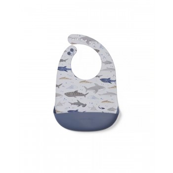 Bavette en Silicone - Requins - Loulou Lollipop