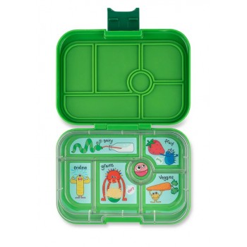 Yumbox Original 6 Compartiments - Vert - Funny Monstrers