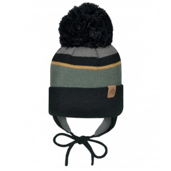 Tuque D'hiver À Oreilles - Ardoise/miel/armée/noir