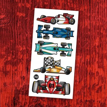 Tatouage Temporaire - La Course Automobile - Pico
