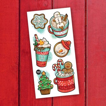 Tatouage Temporaire - Les Chocolats Chauds - Pico