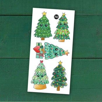 Tatouage Temporaire - Les Sapins De Noel - Pico